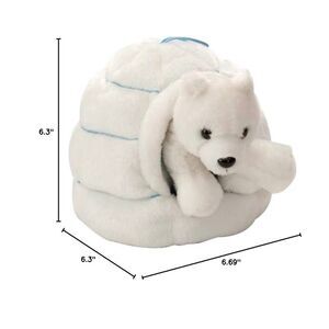 Wild Republic Polar Bear Igloo Stuffed Animal Plush Toy